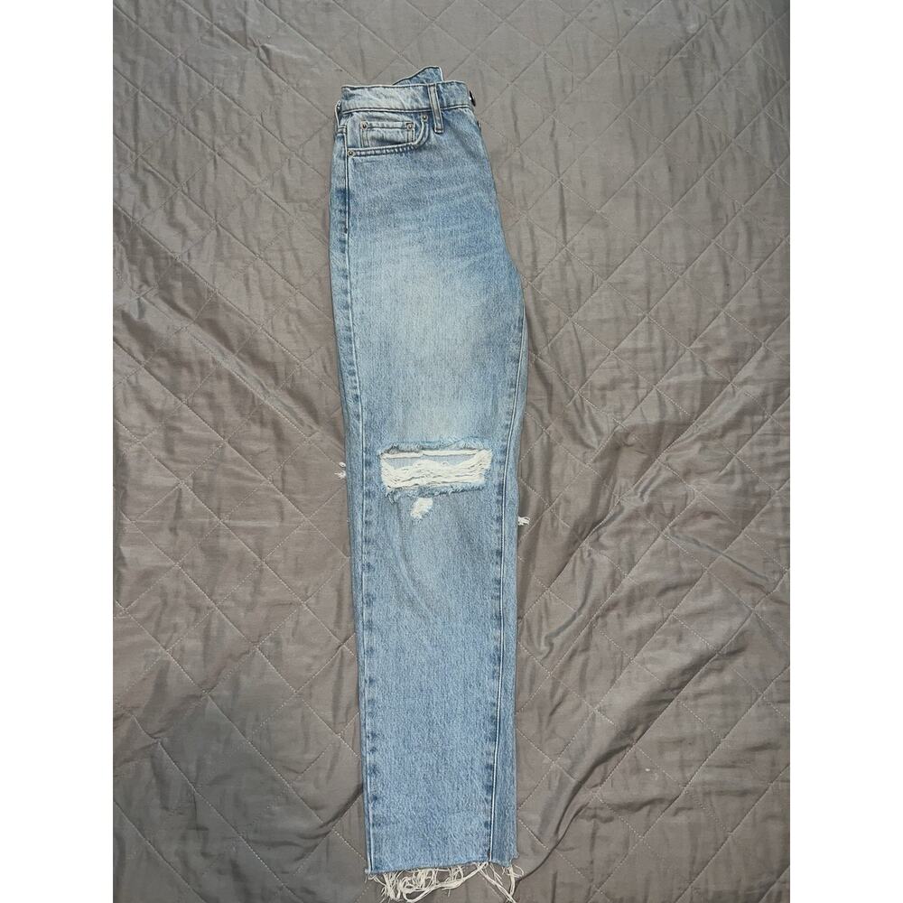 BDG Urban Outfitters Slim Straight Jeans, Sz 24, Raw Edge Hem, Button Fly - Picture 4 of 4